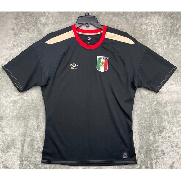 Umbro Men's‎ 2014 Team Mexico Soccer Jersey Size XL Black - Picture 1 of 9